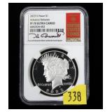 2023-S Peace silver dollar, NGC slab certified