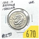 1943 Austrian 1 schilling, Unc.