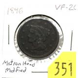 1846 U.S. large cent