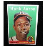 Hank Aaron 1958 Topps #30 card