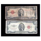 Lot of $2 notes, 2 pcs.