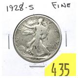 1928-S Walking Liberty half dollar