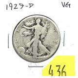 1929-D Walking Liberty half dollar