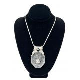 Sajen sterling carved black stone pendant