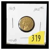 1919 $2.50 Gold Indian Head Quarter Eagle, BU