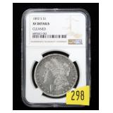 1892-S Morgan dollar, NGC slab certified