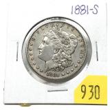 1881-S Morgan dollar