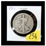 1921 Walking Liberty half dollar