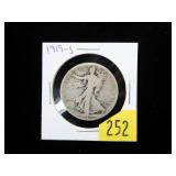 1919-S Walking Liberty half dollar