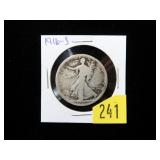 1916-S Walking Liberty half dollar