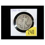 1916-D Walking Liberty half dollar