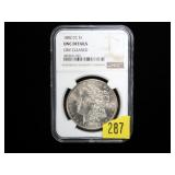 1882-CC Morgan dollar, NGC slab certified