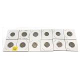 x12- Mixed date Liberty nickels, -x12 nickels,