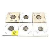 x6- Dimes, 90% silver, -x6 dimes, Sold by the