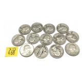 x13- Quarters, 90% silver, -x13 quarters, Sold by