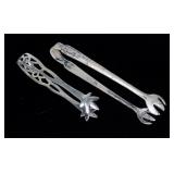 x2- Sterling tongs, -x2 tongs, Sold by the piece,