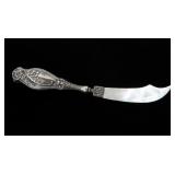 Sterling and mother of pear letter opener, 7"
