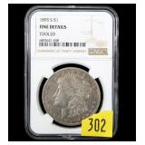 1895-S Morgan dollar, NGC slab certified