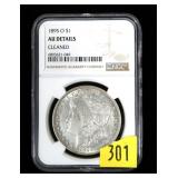 1895-O Morgan dollar, NGC slab certified
