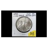 1994 American Silver Eagle, gem BU
