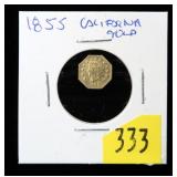 1855 California gold token