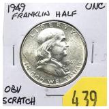 1949 Franklin half dollar