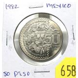 1982 Mexico 50 pesos, Unc.