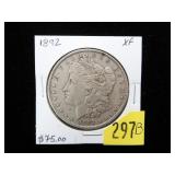 1892 Morgan dollar