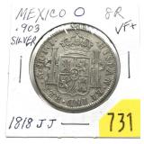 1818 Mexico 8 reales