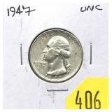 1947-S Washington quarter