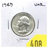 1949 Washington quarter