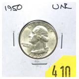 1950 Washington quarter