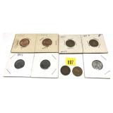 Assorted coins, 9 pcs.