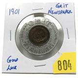 1901 Good Luck token