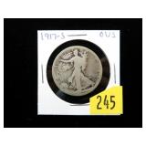 1917-S Obv. Walking Liberty half dollar