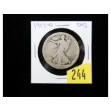 1917-D Walking Liberty half dollar
