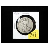 1918 Walking Liberty half dollar