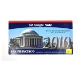 $2 San Francisco Federal Reserve note, series