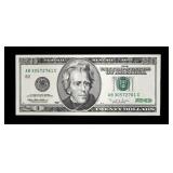 $20 Federal Reserve note, series of 1996, Unc.