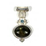 Sajen sterling silver labradorite and moonstone