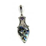 Sajen by Marianna Richard abalone, amethyst and