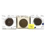 Lot of three world coins, 3 pcs.