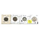 x4- Panama mixed date coins, -x4 coins, Sold by