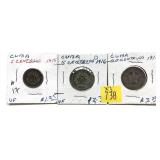x3- Cuban silver coins, -x3 coins, Sold by the