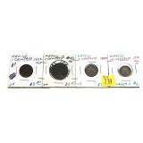 x4- Early Mexican coins, -x4 coins, Sold by the