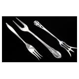 x3- Sterling forks, -x3 forks, Sold by the piece,
