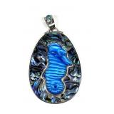 Sajen sterling silver carved seahorse pendant with