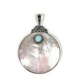 Sajen sterling silver mother of pearl pendant