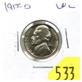 1955-D Jefferson nickel, Unc.