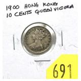 1900 Hong Kong 10 cents